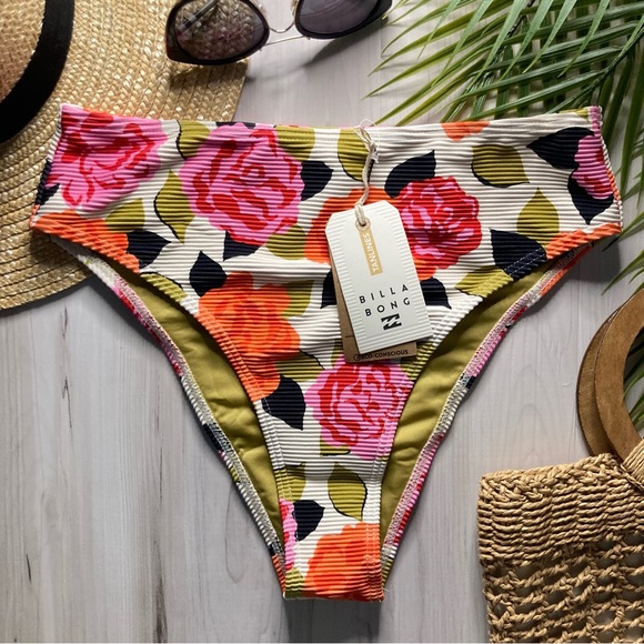 Billabong Floral Tanlines Bikini Bottom - Picture 2 of 7
